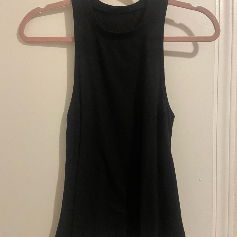 Women's Black Sleeveless Top